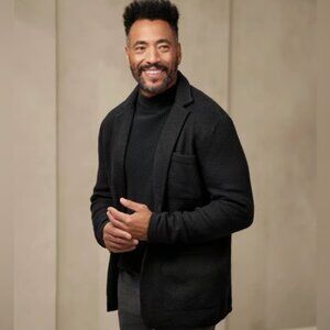 Banana Republic Milano Wool-Blend Sweater Blazer - Men’s M